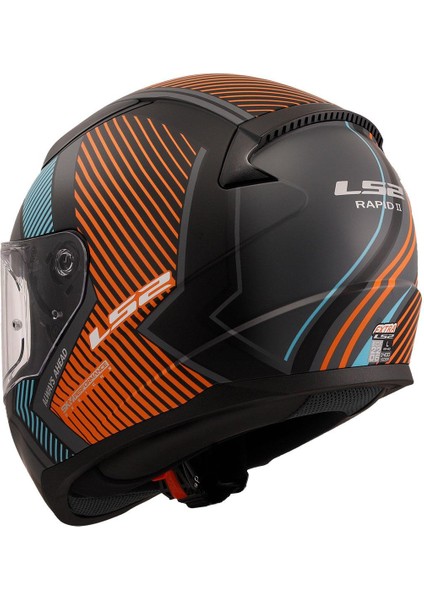 Rapıd 2 Extra Mat Gri-Neon Turuncu Kask modelleri