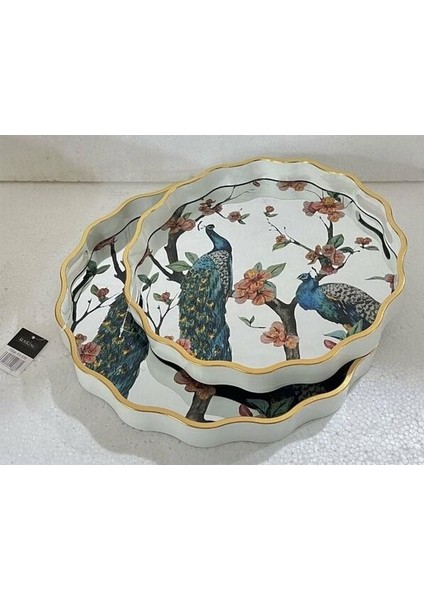 Roy King Freya 2 Li Yuvarlak Tepsi 34X4CM - 39X4CM Fx 028