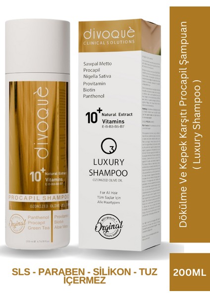 Procapil Şampuan 200 ml ( Luxury Shampoo )