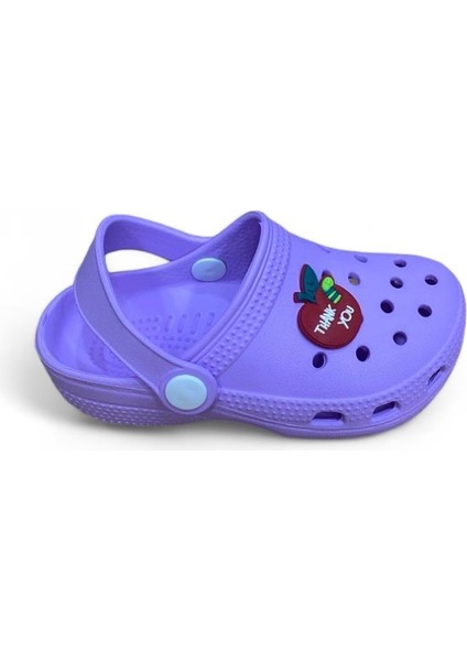 Kız Çocuk Sabo Plaj Havuz Banyo Günlük Terlik & Sandalet Mor Renk