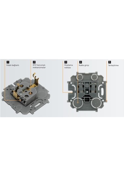 Forix Sıva Üstü Liht Butonu (Zil-Otomatik) 782435