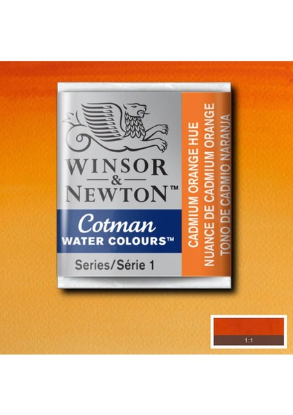 Sulu Boya Yarım Tablet Cadmium Orange Hue 090