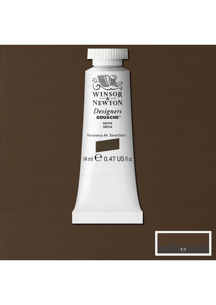 Winsor & Newton Designer's Gouache 14 ml Sepia 609 S.1