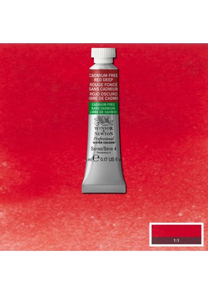 Professional Sulu Boya 5ml Cadmium-Free Red Deep 895 S.4 modelleri