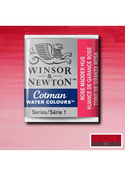 Cotman Sulu Boya Yarım Tablet Rose Madder Hue 580 modelleri