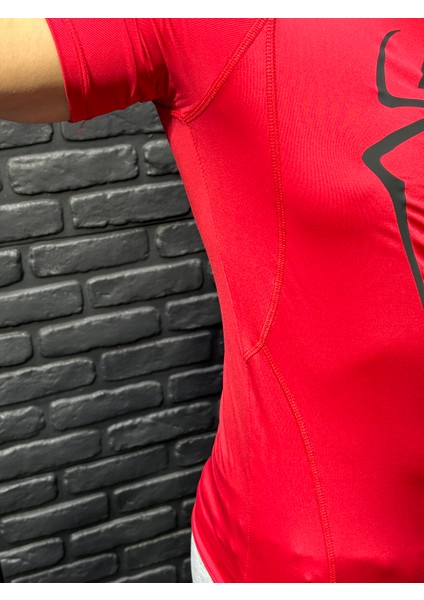Spiderman Compression T-Shirt Kırmızı Fonksiyonel Sporcu T-Shirt fiyatları