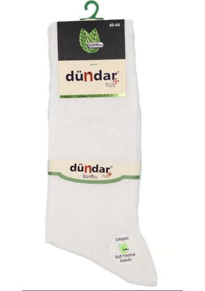 Plus Erkek Bambu Ince Yazlık Beyaz 12'li 5534