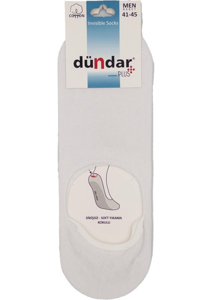 Plus Erkek Ince Babet Dikişsiz Beyaz 12'li 8207