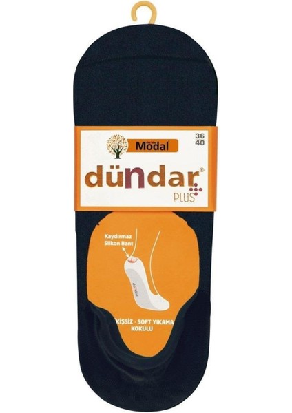 Plus Kadın Modal Dikişsiz Koku Yapmaz Babet Lacivert 6'lı 6913