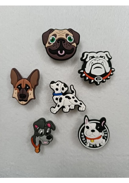 Solishop Crocs Terlik Süsü Jibbitz Sevimli Köpekler