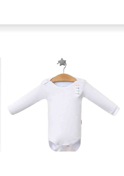 Pamuklu Düz Renk Bebek Badi