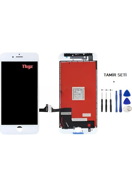 iPhone 8 Lcd Ekran Dokunmatik Orijinal Kalite (LW MARKA) BEYAZ + TAMİR SETİ