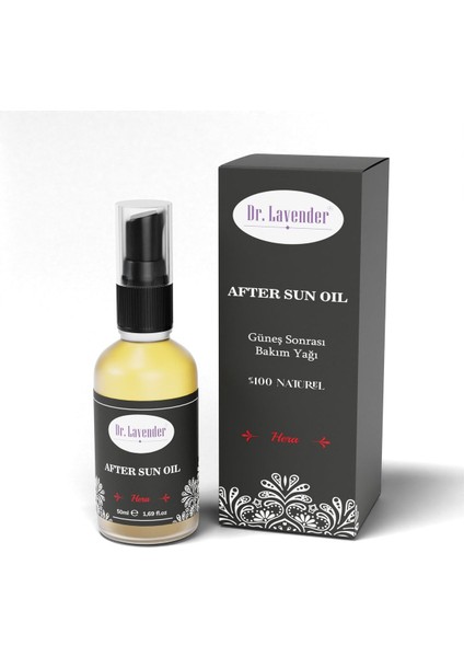 Dr. Lavender Aloe Vera + Lavanta Yağlı Güneş Sonrası Bakım Yağı After Sun Yağ 50 ml