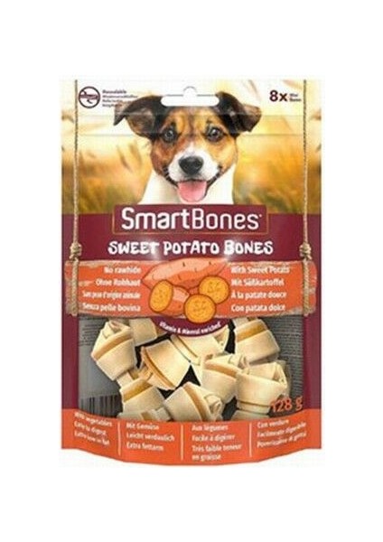 Smartbones Tavuklu Tatlı Patatesli Mini Düğüm Kemik Köpek Ödülü 8'li 128 gr