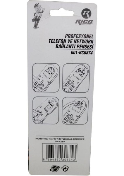 RC0874 Profesyonel Telefon ve Network Bağlantı Pensesi
