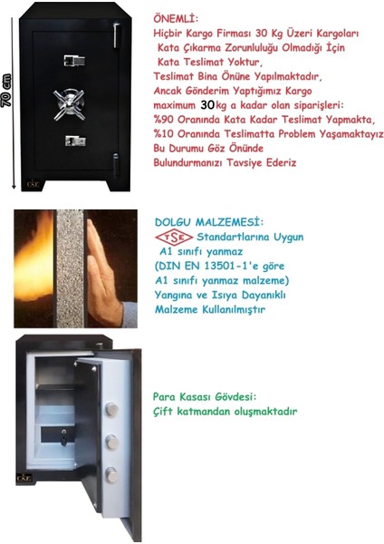 Ev Ve Ofis Tipi Çelik Para Kasası Iş Yeri Için Güvenli Para Kasaları