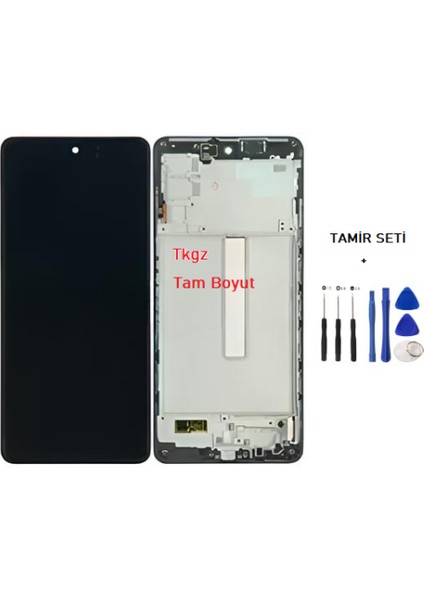 Samsung Galaxy M52 SM-M526 LCD Ekran Dokunmatik Çıtalı Ve Tamir Seti