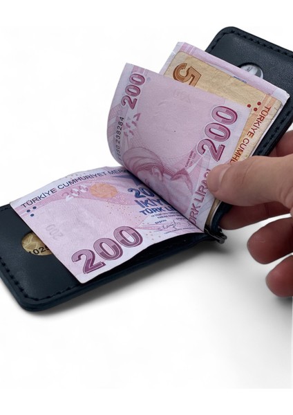 Erkek Cüzdan Gerçek Deri Para Klipsli Cüzdan & Kartlık İnce Kartlık