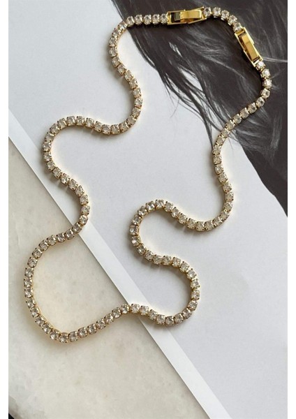 Çelik Gold Su Yolu Kolye (44 Cm) modelleri