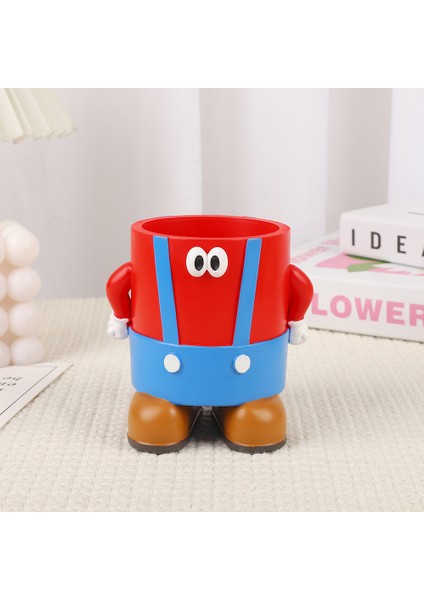 Sevimli Karikatür Kırtasiye Kutusu Yaratıcı Reçine Büyük Kapasiteli Kalem Tutucu (Yurt Dışından)
