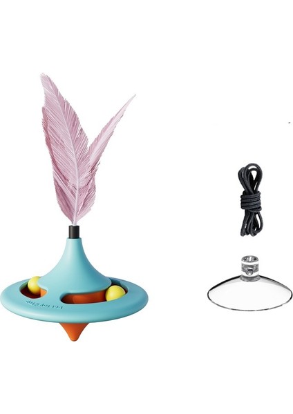 Kedileri Eğlendirmek Için Dönen Topaç (Yurt Dışından)