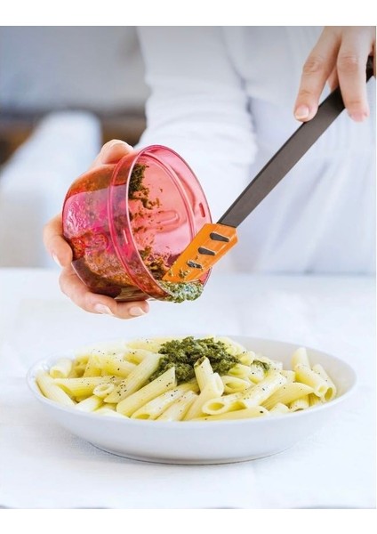 Ince Turuncu Spatula Modern Peri Silikon Spatula