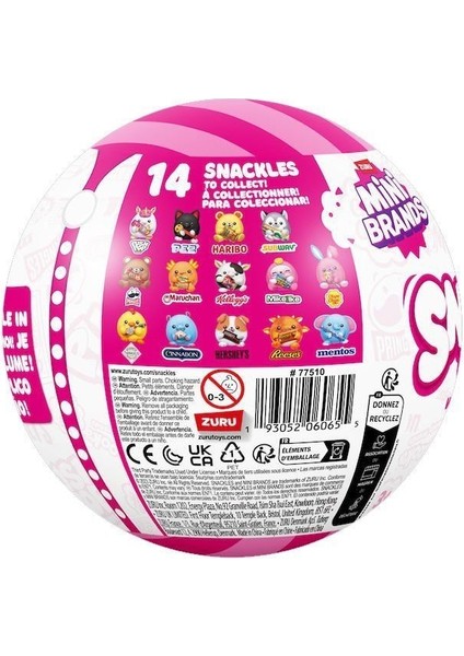 5UA00000 Snackles Aburcubur Surpriz Peluş 12 cm