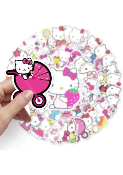 Hello Kitty Sticker Etiket Seti 25 Adet Rastgele Seçim
