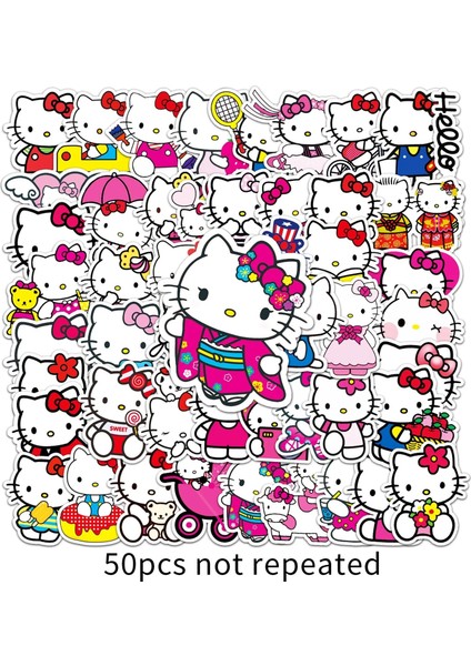 Hello Kitty Sticker Etiket Seti 25 Adet Rastgele Seçim