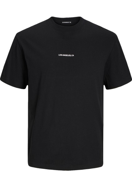 Bisiklet Yaka Siyah Erkek T-Shirt Joraruba Landscape Tee Ss Crew Neck