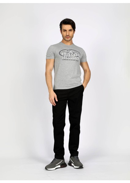 Normal Bel Slim Fit Siyah Erkek Chino Pantolon 242 Lcm 221016 New Chıno 2 Siyah