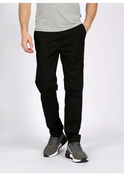 Normal Bel Slim Fit Siyah Erkek Chino Pantolon 242 Lcm 221016 New Chıno 2 Siyah