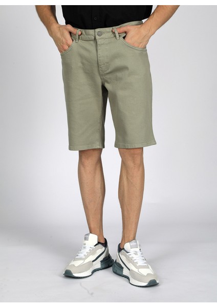 Slim Fit Taş Erkek Şort 242 Lcm 221010 Lonceso Taş