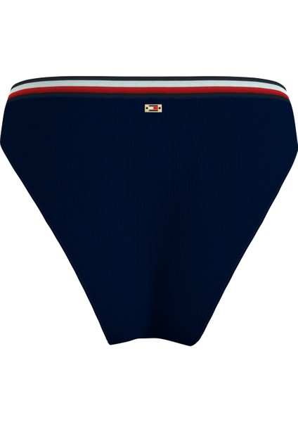 Tommy Hilfiger Lacivert Kadın Bikini Alt Cheeky Hıgh Leg Bıkı, Dw5 UW0UW0529