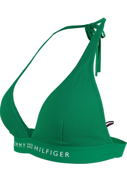 Tommy Hilfiger Yeşil Kadın Bikini Üst Trıangle Fıxed Rp, L4B UW0UW05257L4