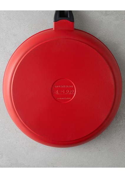 English Home Prime Red Love Alüminyum Döküm Tava 26 cm Kırmızı