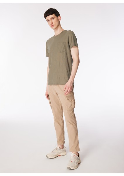 Gmg Fırenze Bisiklet Yaka Haki Erkek T-Shirt GU24MSS03008