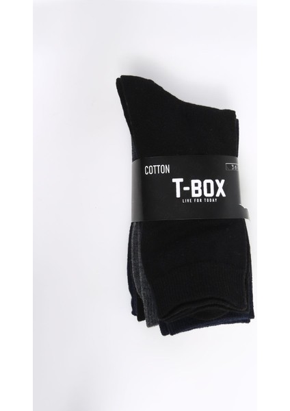 Siyah - Lacivert - Antrasit Kadın Soket Çorap 5li Soket Kdn