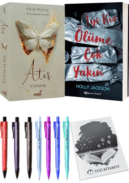 Ateş Yanmak 1 - İyi Kız Ölüme Çok Yakın + Kalem + Not Defteri