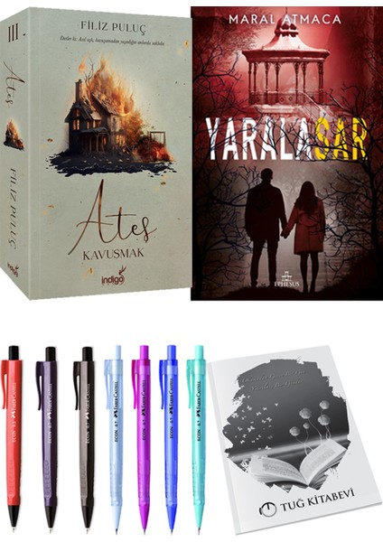 Ateş Kavuşmak 3- Yaralasar 4 + Kalem + Not Defteri