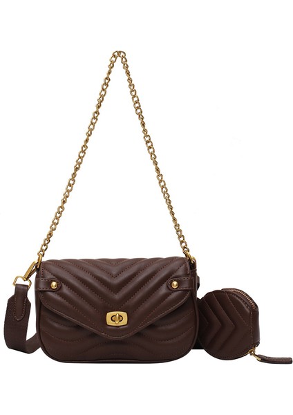 Niş Tasarım Anlayışı Zincir Nakış Ipliği Omuz Çantası (Yurt Dışından)