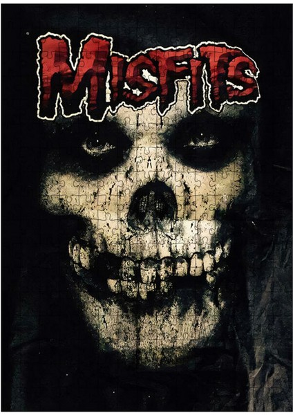 Ahşap Mdf Puzzle Yapboz Misfits Müzik Grubu 255 Parça 35*50 cm