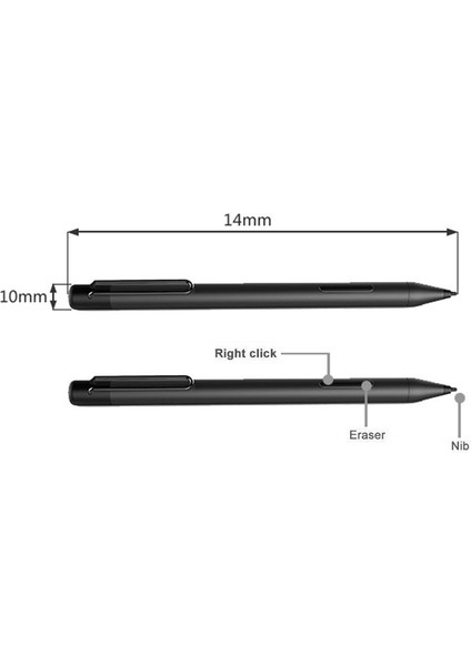 Microsoft Surface 3 Basınçlı Dokunmatik Kapasitans Kalem Basınçlı Siyah (Yurt Dışından) modelleri