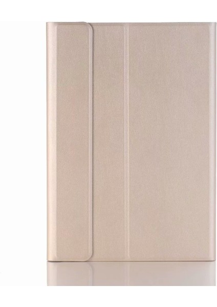 Huawei Matepad T8 Bluetooth Klavye Deri Kılıf Altın (Yurt Dışından)