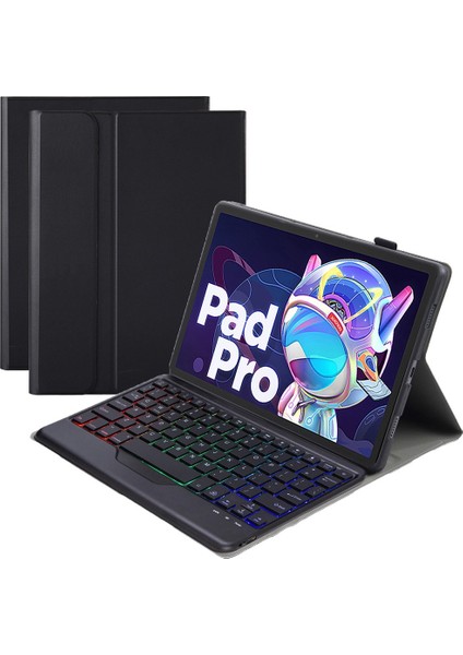 Bluetooth Klavye Kılıfı AM18-BS Lenovo Xiaoxin Pad Pro 2022 11.2 Inç Siyah (Yurt Dışından)