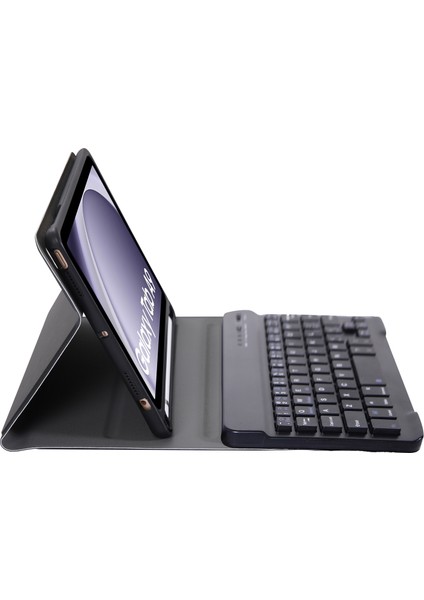 Samsung Galaxy Tab A9 X110/X115 Siyah Klavye Pu Kılıf (Yurt Dışından)