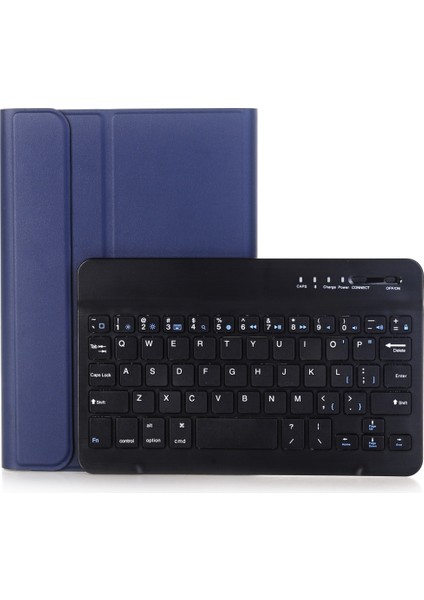 Galaxy Tab A 8.0 T290 / T295 (2019) Mavi Için Bluetooth Klavye Deri Kılıf (Yurt Dışından)