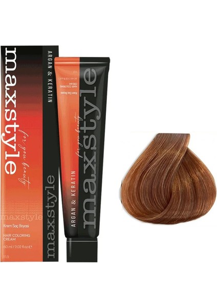 Argan Keratin Saç Boyası 7.34 Karamel X 6 Adet