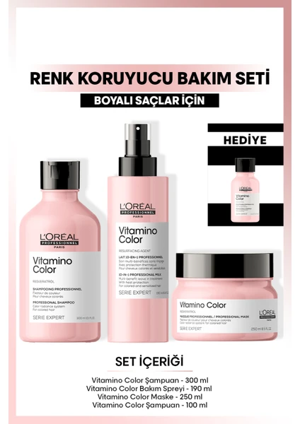 L'Oréal Professionnel Serie Expert Vitamino Color Renk Koruyucu Saç Bakım Seti