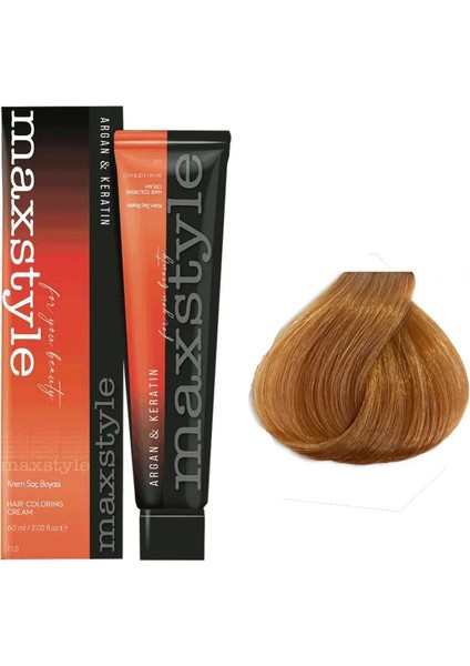 Argan Keratin Saç Boyası 8.34 Açık Karamel X 3 Adet